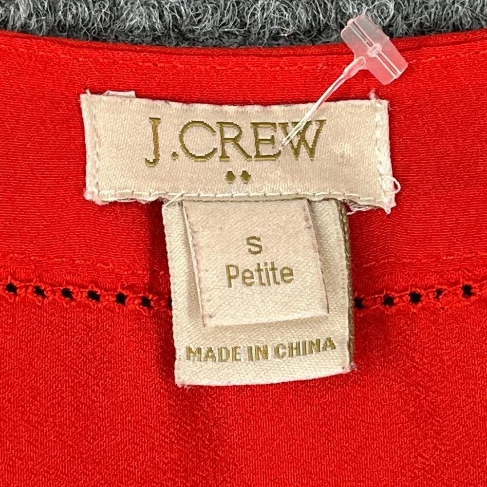 J Crew Blouse Womens S Petite Long Sleeve Minimalist Officecore‎ Classicwear